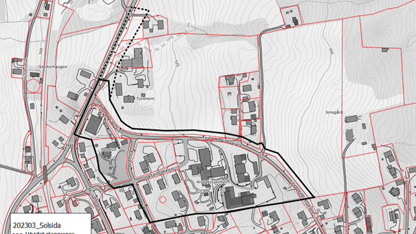 Lenke til artikkel: Varsel om utvidelse av planområde - Detaljregulering for Solsida, plan-ID 202303